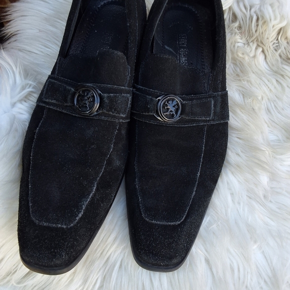 Stacy Adams Black suede stylized loafers 11.5 - Picture 9 of 11